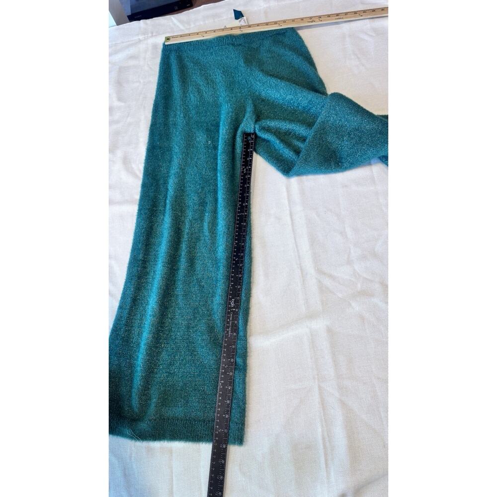 Wicked x Katie Kime Women's Sparkly Sweat Pants - Emerald Green Wide Leg Med New - Picture 7 of 9